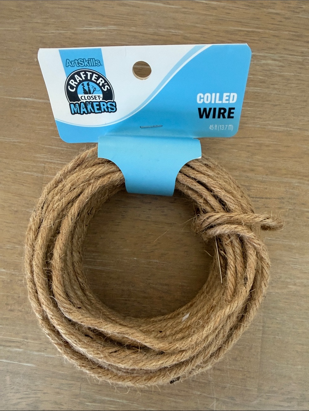 5/$20 Artskills NIP Crafters Closet Makers coiled wire Jute wrapped